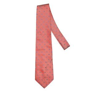 ROBERT‎ TALBOTT $175 Red Blue Geometric Imported Silk Tie 4" Width